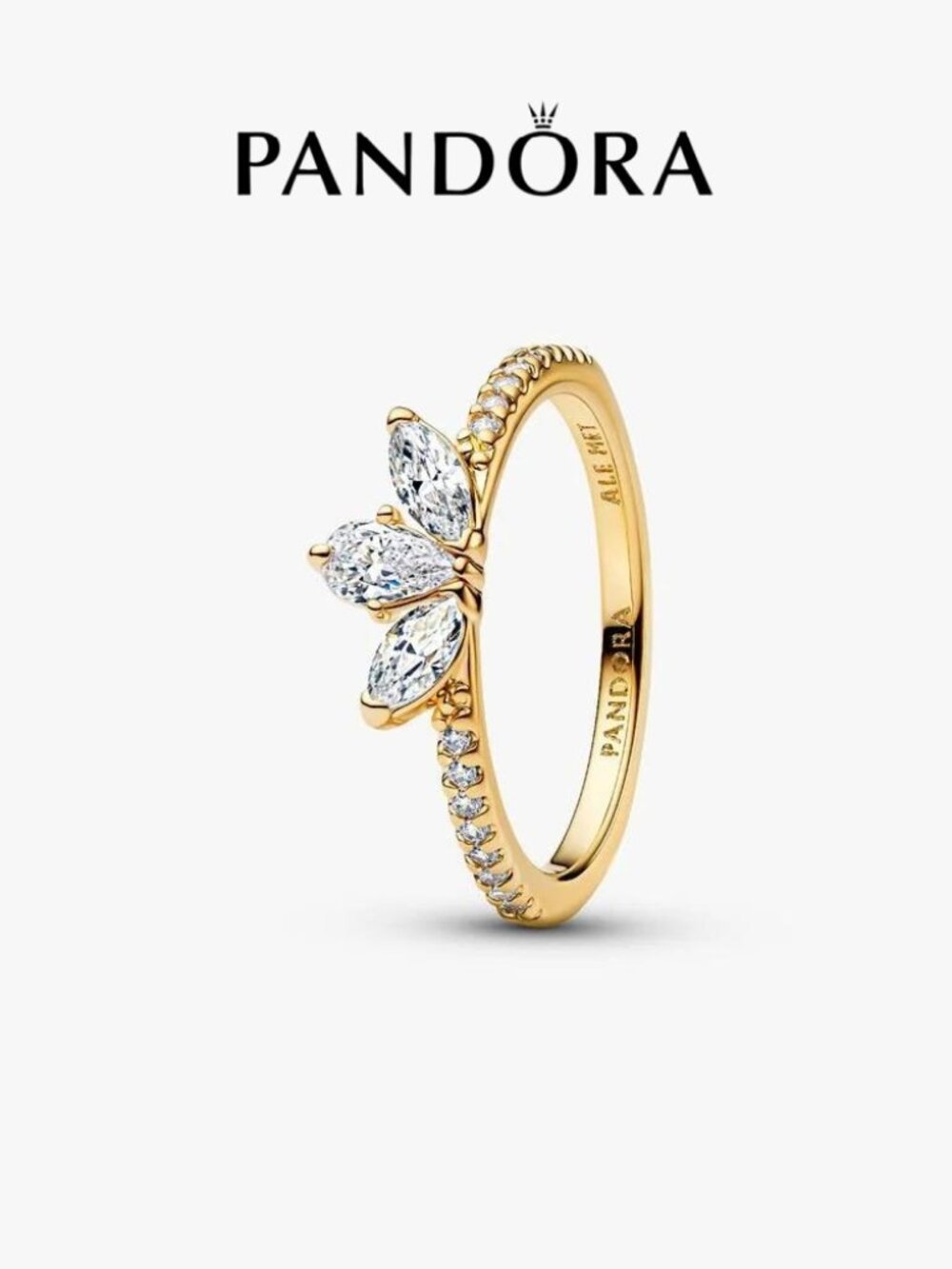 Pandora Sparkling Herbarium Cluster Ring